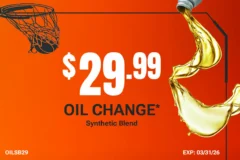 SYNTHETIC BLEND OIL CHANGE